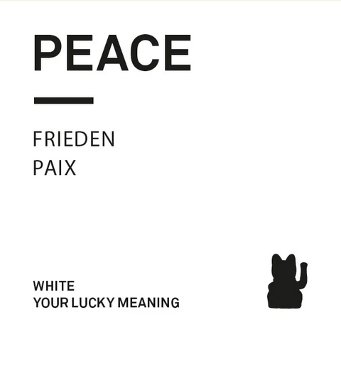 Winkekatze wei frieden