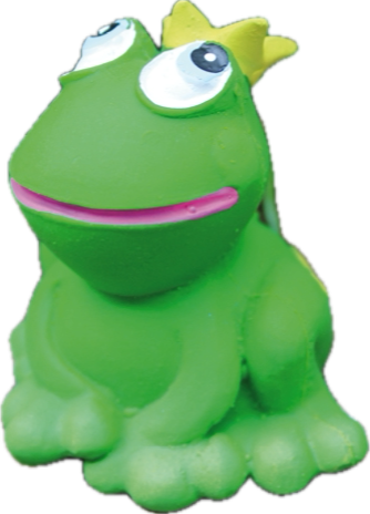 Froschkönig Quitschefrosch mit Krone