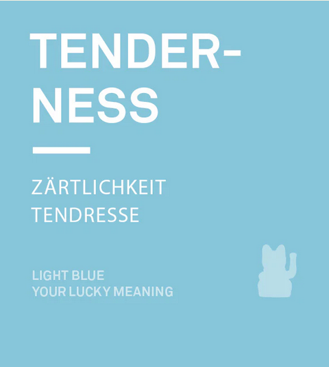 Winkekatze Solar Hellblau