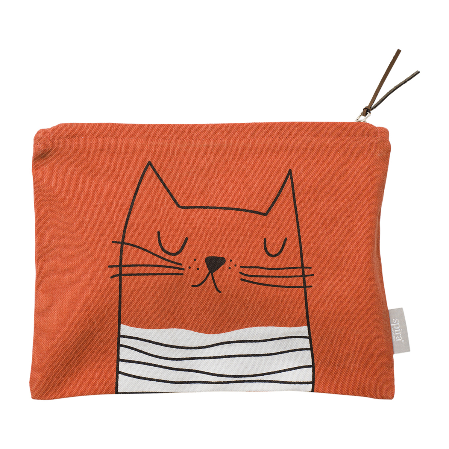 GUSTAV toiletry bag orange GUSTAV toiletry bag mit katzenmotiv