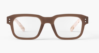Lesebrille mit braunem tahmen