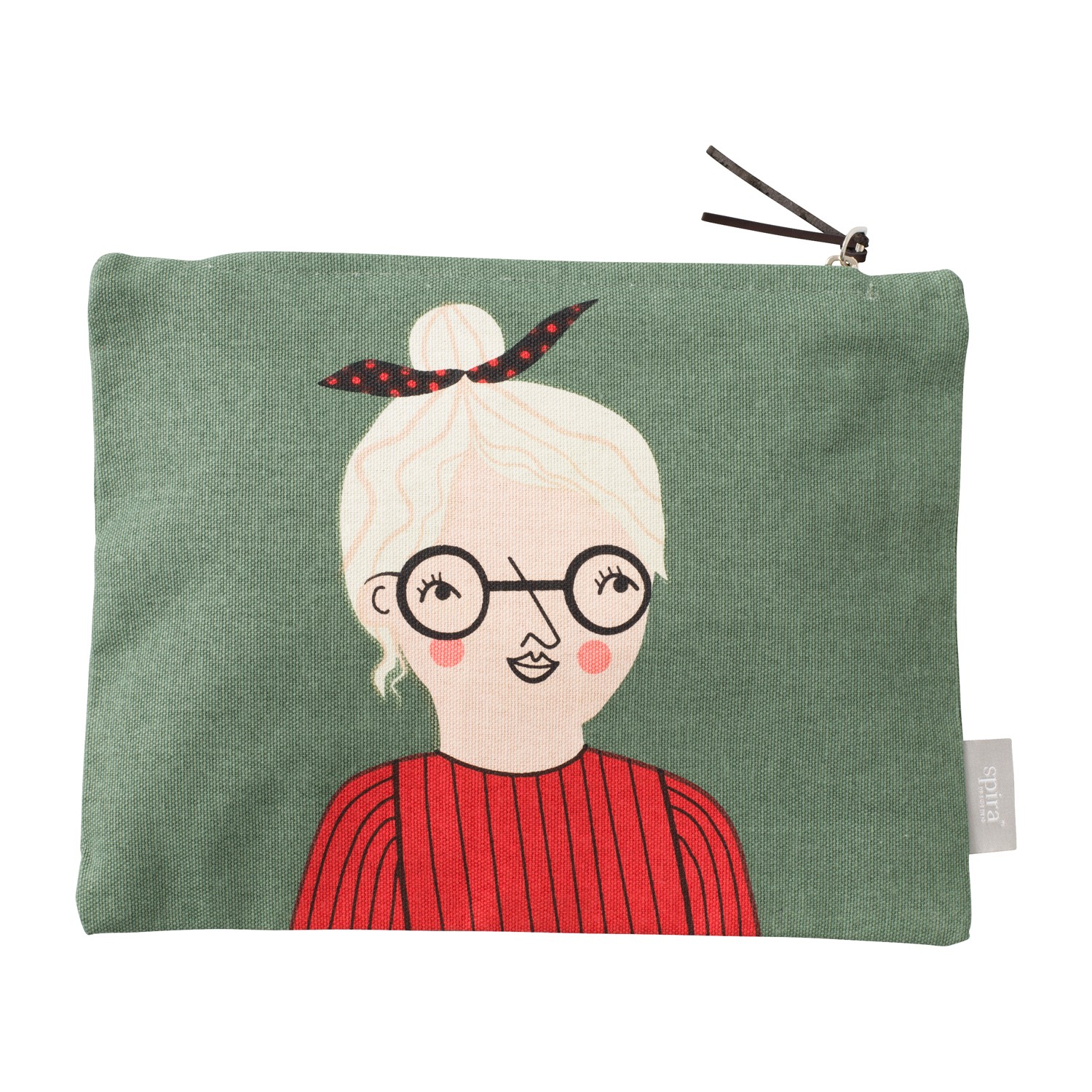 BODIL toiletry bag grüne BODIL toiletry bag mit damenmotiv