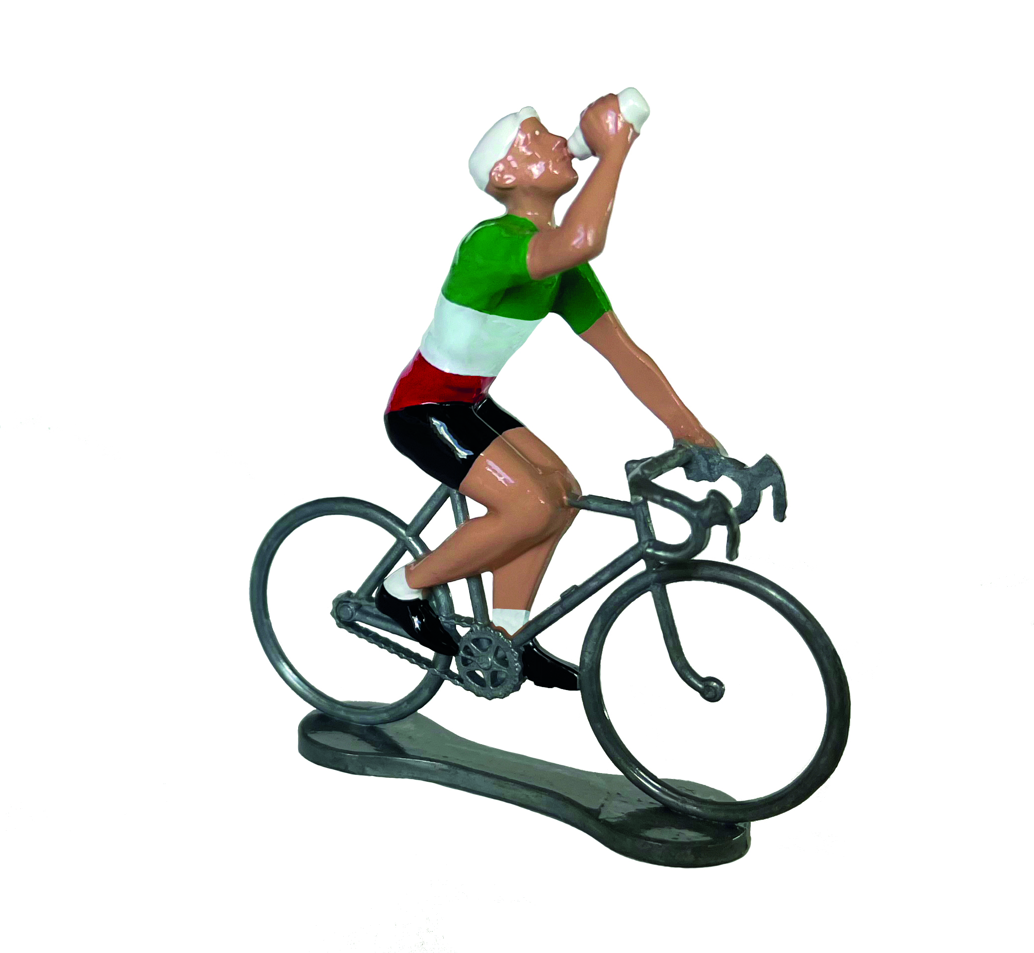 Fahrradfahrer trinker italien