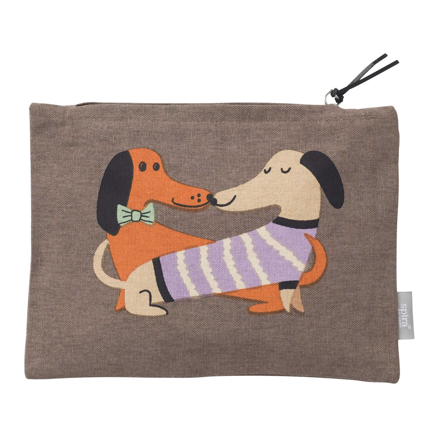 HUNDKÄRLEK toiletry bag braune HUNDKARLEK toiletry bag mit hundemotiv