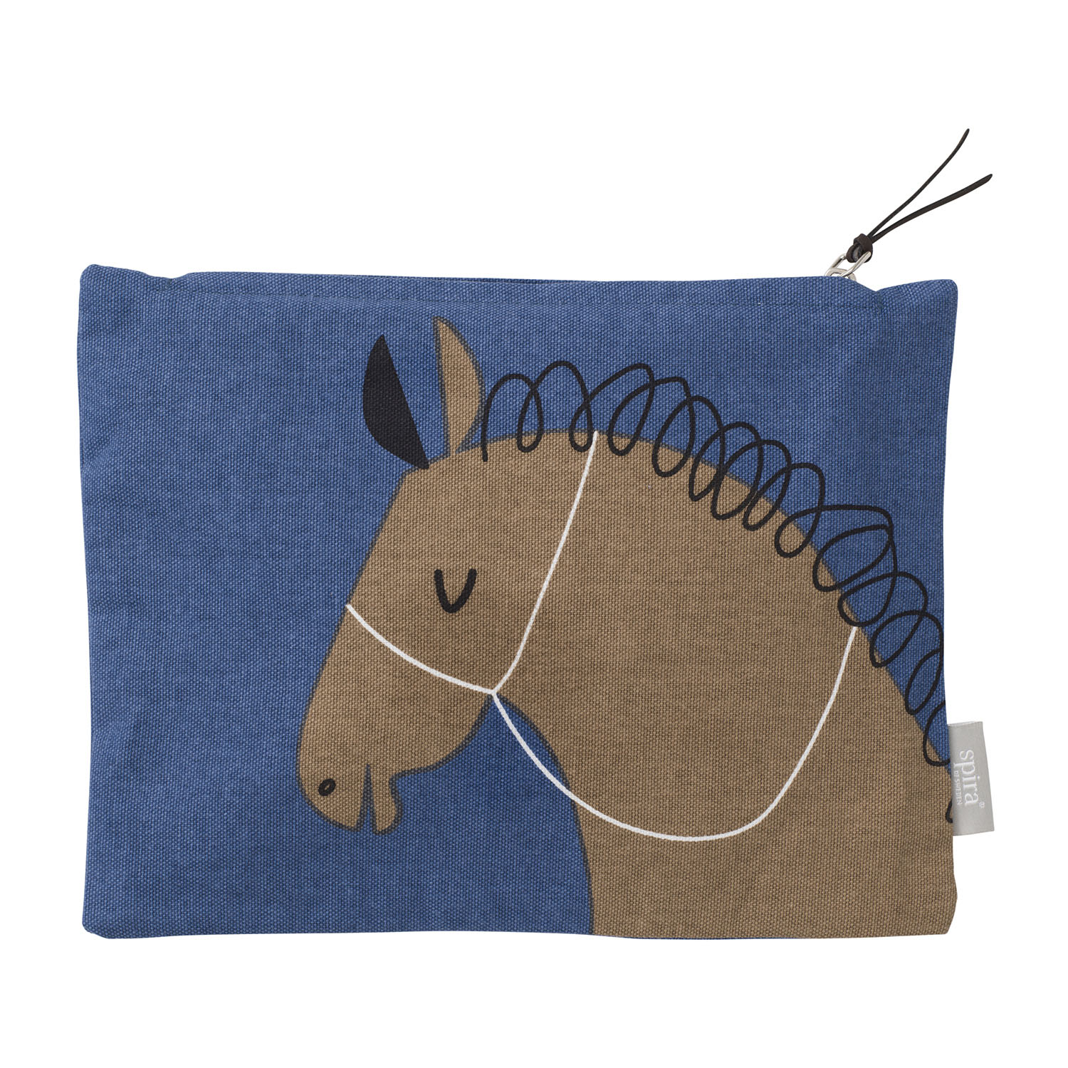 dunkelblaue ZORRO toiletry bag mt pferdemotiv