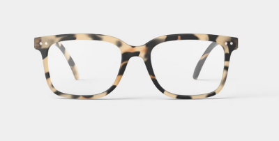 Lesebrille Modell L beige / schwarz